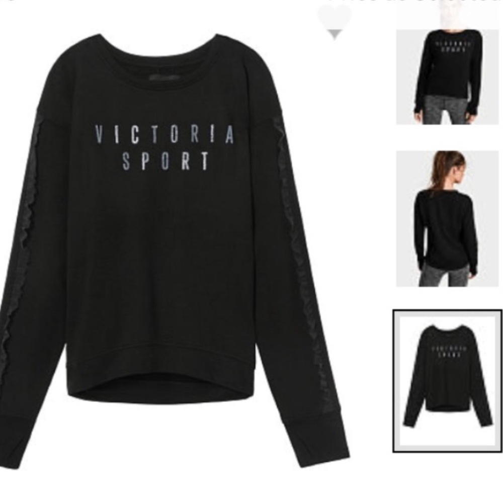 VS RUFFLED FLEECE PULLOVER - Picture 2 of 16